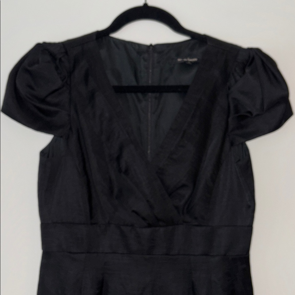 Elegant Nanette Lepore Cap-Sleeved Black Dress size 4